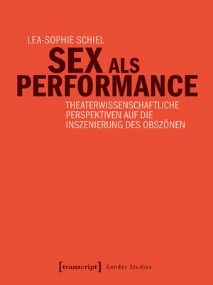 cover image of Sex als Performance